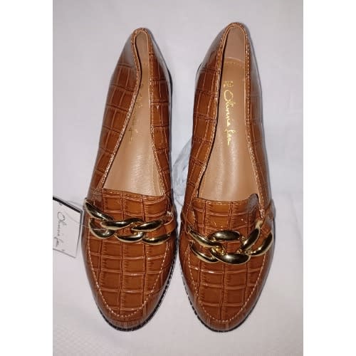 Sole Croc Embossed Loafers For Ladies