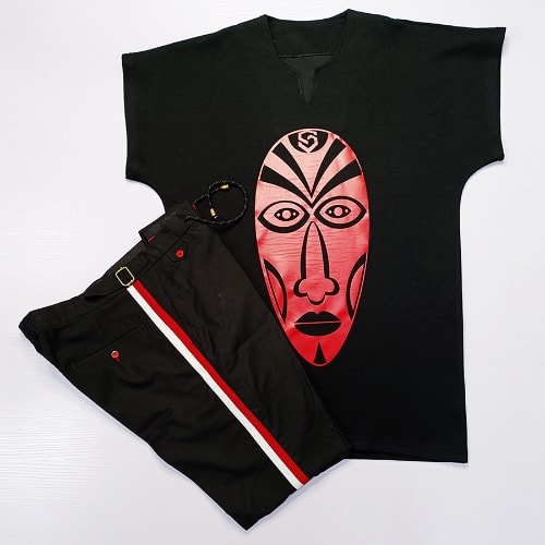 African Black Danshiki For Men Combo