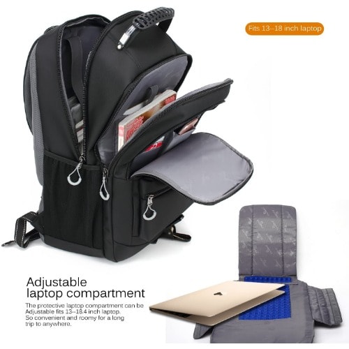 Waterproof Laptop Travel Backpack - 18.4"