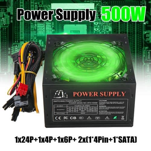 Power Supply Led Cooling Fan For Mainframe Computers Pc - 500w