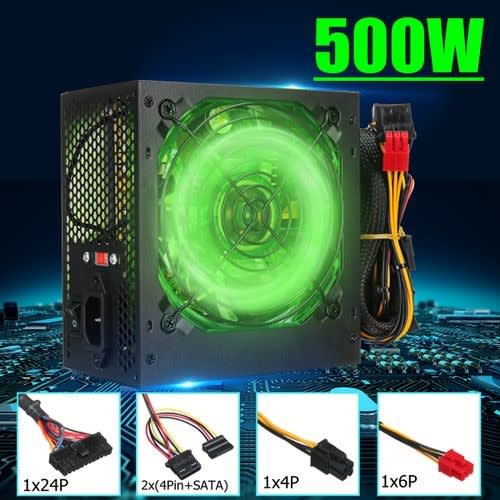 Power Supply Led Cooling Fan For Mainframe Computers Pc - 500w