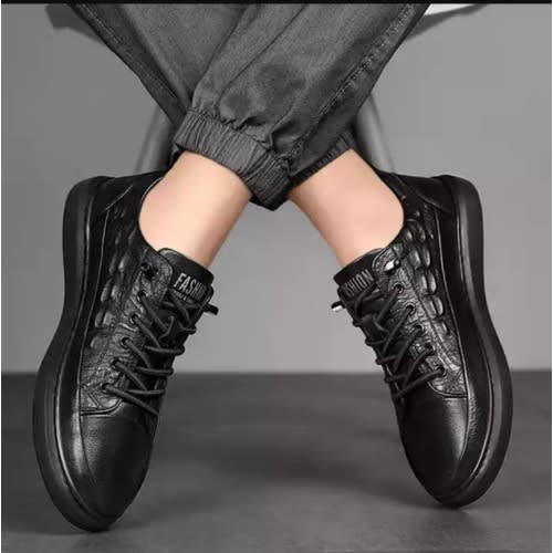 Casual Croc Leather Men Sneakers
