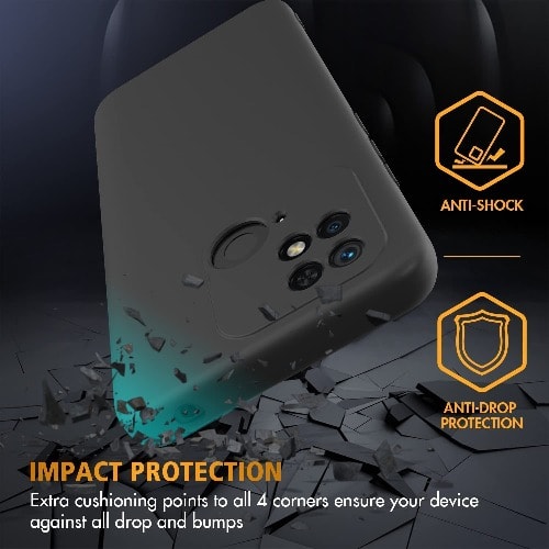Silicone Rubber Case For Xiaomi Redmi 10c 4g