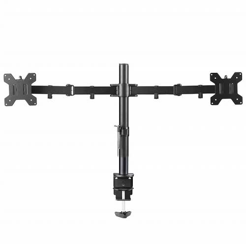 Adjustable Computer TV Dual Monitor Holder Arm Desk Mount Stand