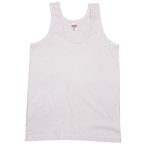 Vest For Girls - 3 In 1 Pack - White