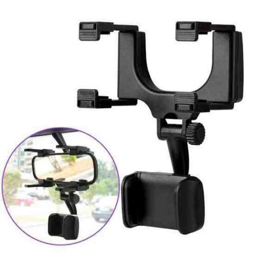 Car Rear View Mirror Mount Phone Holder