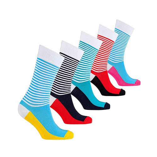 Men’s Luxury Colorful Dress Socks - 5-pairs - Pack 51