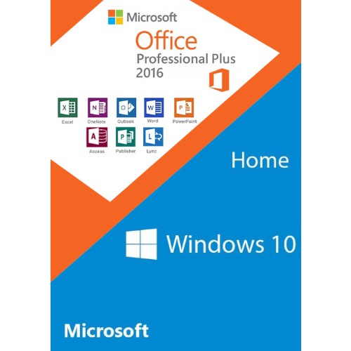 Windows10 Home Oem + Office 2016 Professional Plus Cd Keys Pack