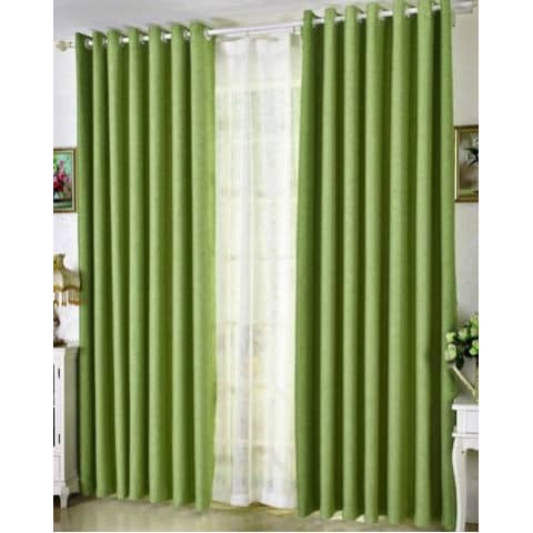 2 In 1 Plain Curtain