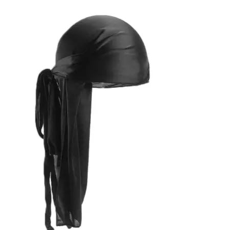 2 In 1 Silky Durag - Black & Pink