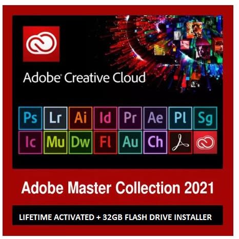 Master Collection Cc 2021 - Lifetime Activated With 32gb Usb Flash Drive Installer