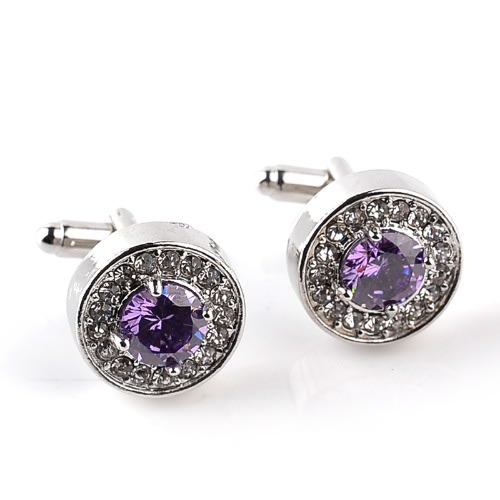 Shirt Cufflinks For Men - Black & Silver