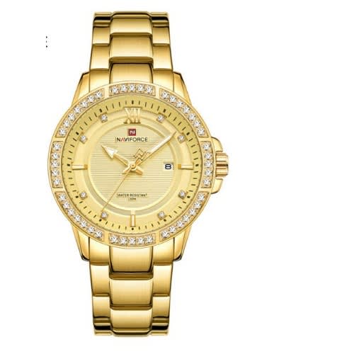 Stainless Sport Watch Gold Full Steel Quartz Luxury Wrist Watch