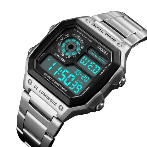 Digital Watch - Silver