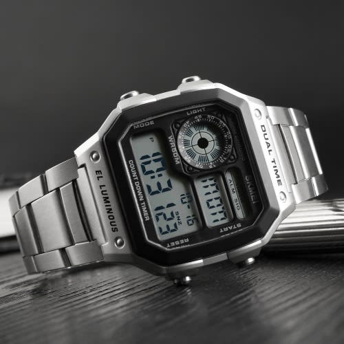 Digital Watch - Silver