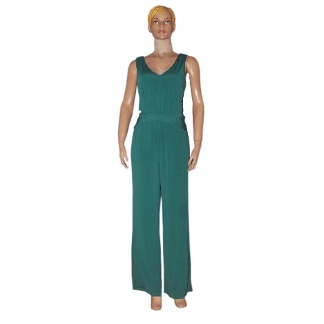 Women's Pleat Waist Jumpsuit - Green
