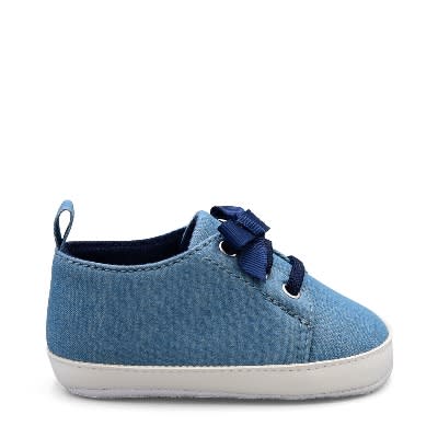 Child Of Mine Newborn Baby Girl Chambray Sneaker Shoe