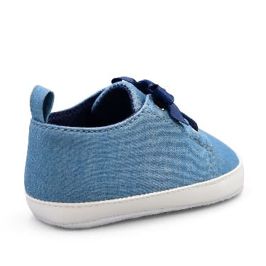 Child Of Mine Newborn Baby Girl Chambray Sneaker Shoe