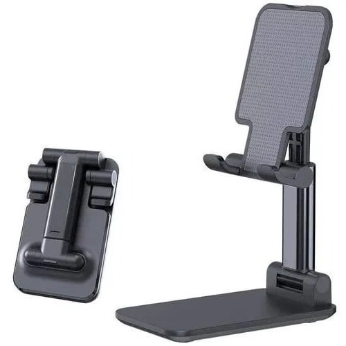 Foldable Desktop Tablet Phone Holder Stand - Black