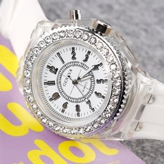 LED Light Watch For Teens And Women - White