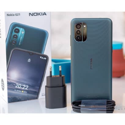 G21 - 6.5" - 128GB ROM - 4GB RAM - Dual SIM - 4G LTE - 50MP - 5050mAh - Fingerprint - Nordic Blue