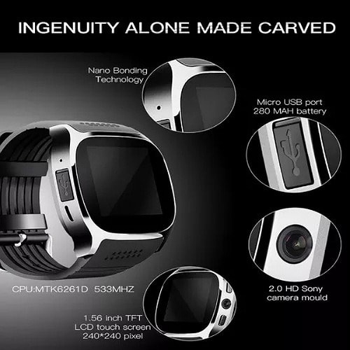 Quality Smart Android Watch With Social Media Apps