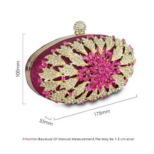 Pink Glamour Party Occasion Clutch Purse Bag
