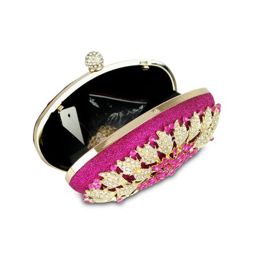 Pink Glamour Party Occasion Clutch Purse Bag