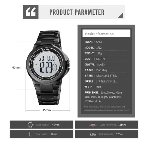 Skmei 1712 Waterproof Watch