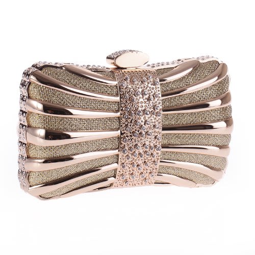 Stone Set Clutch - Gold