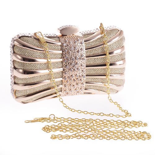 Stone Set Clutch - Gold