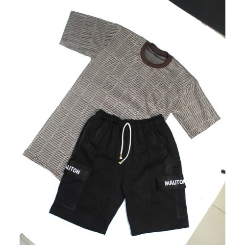 Men's 2-in-1 Aztec Tshirt And Cargo Short