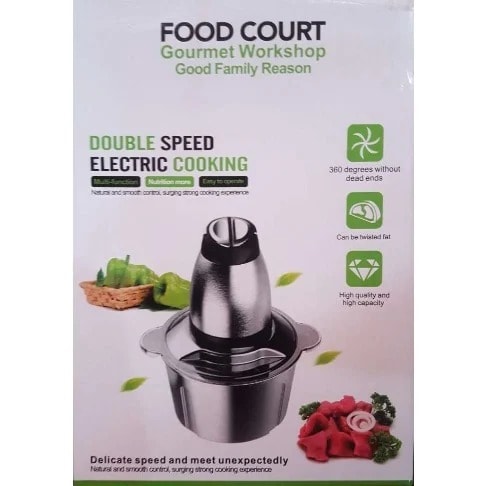 Food Court Gourmet Stainless Electric Food Processor - 2L - 250W