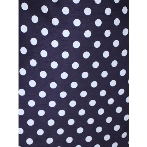 Polka Dot Ladies' Corporate Skirt - Blue/white Lsk-7024