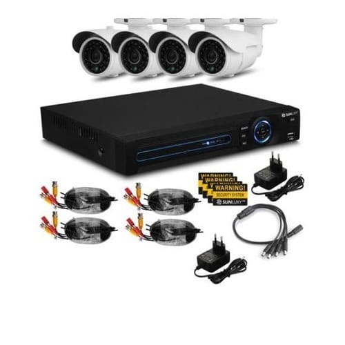 4 Channels  AHD Full Kit CCTV Camera With Remote View