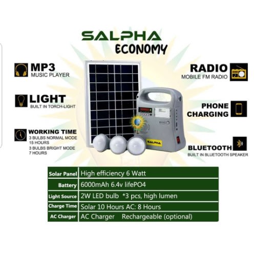 Solar Salpha Spark Light With 3 Bulbs