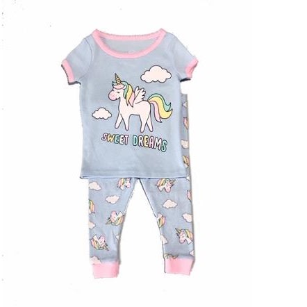 Toddler Girl Fitted Cotton Sleeping Pyjamas Set -dreams