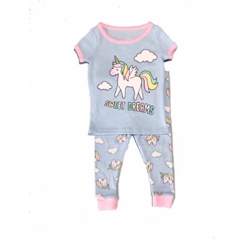 Toddler Girl Fitted Cotton Sleeping Pyjamas Set -dreams