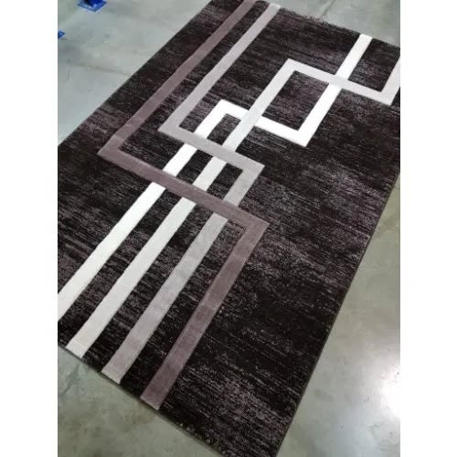 Center Rug - Oriental Plush - Brown Area - 7x10ft