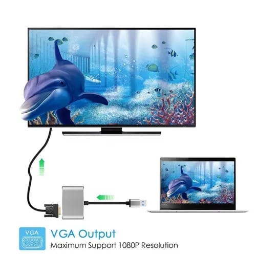 Usb 3.0 To Hdmi+ Vga Converter