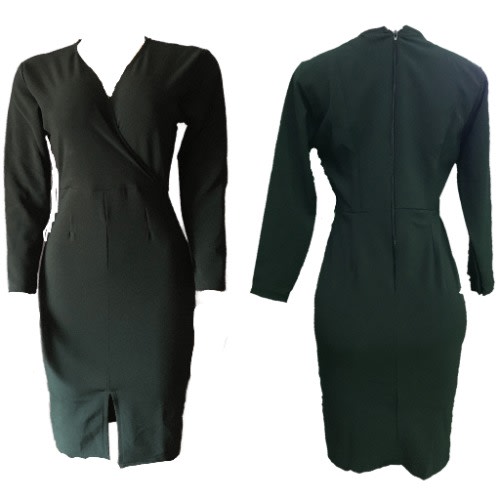 Women's Cooperate Gown - Black