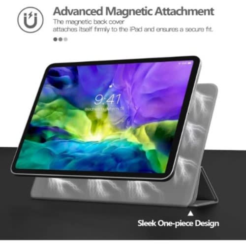 New iPad Pro 11" 2020 - 2nd Generation - Strong Magnetic Trifold Stand Case Cover - Grey