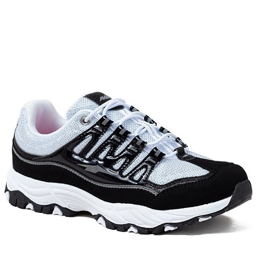 Elevate Retro Athletic Girls Sneaker Shoes - Black Silver