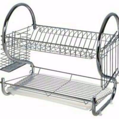 Stainless Steel Plate Rack - 2 Tier