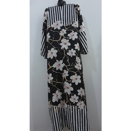 Floral And Stripe Dress