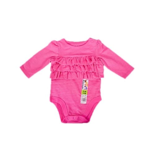 Girls All Over Glittering Ruffle Frills Bodysuit - Pink