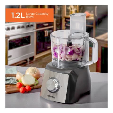 Compact Food Processor & Blender With 2 Speed & Pulse Control - 1200W