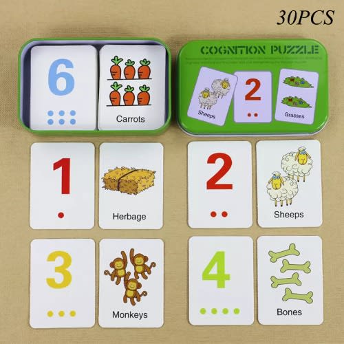 Cognition Jigsaw Puzzle Flash Cards - Numbers
