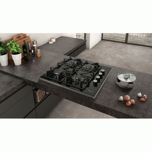 4 Burner Table Top Gas Cooker - 60X60 - Black - T-840