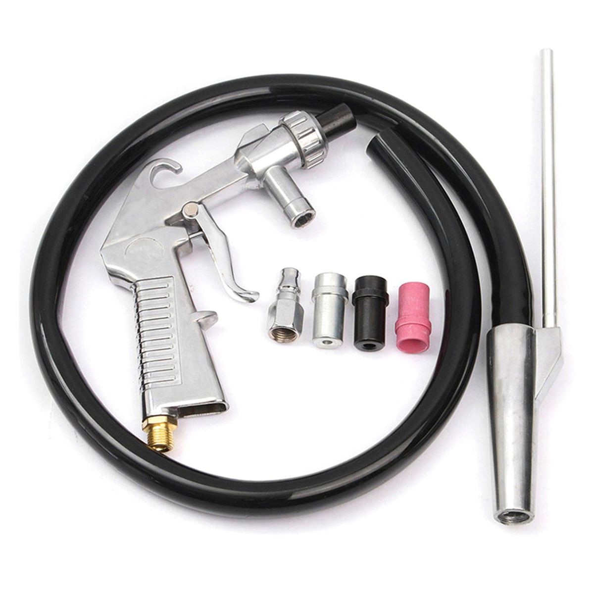Air Sandblaster + Tube +  Connector + Mouth + Nozzles Sandblasting Tools Kit